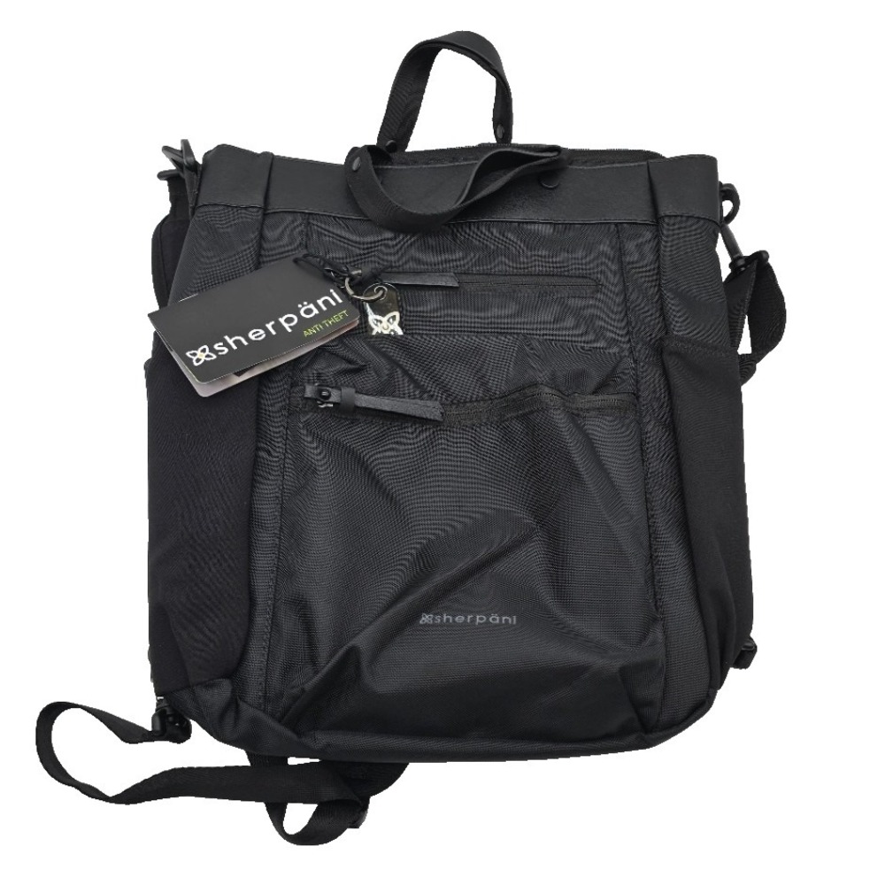 Sherpani Soleil Charcoal Convertible Travel Tote with Crossbody Strap
